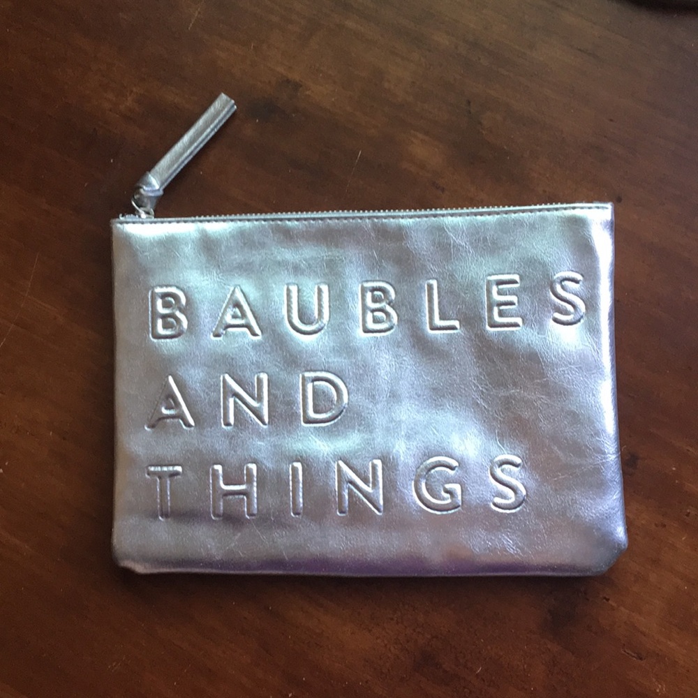 🌕Baubles and things clutch bag sliver handbag